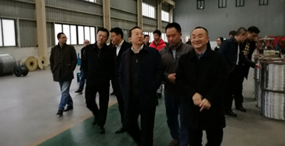 成都市郫都區(qū)區(qū)委書記楊東升等領(lǐng)導(dǎo)一行蒞臨金頂電纜調(diào)研指導(dǎo)工作