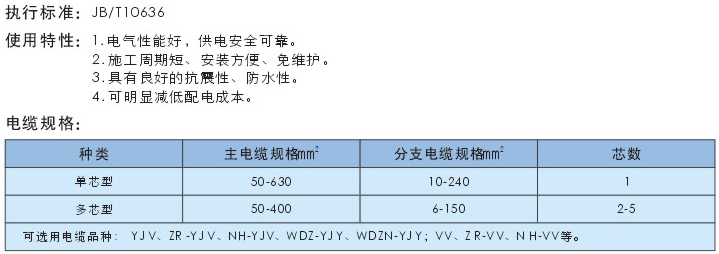 預(yù)制分支電纜